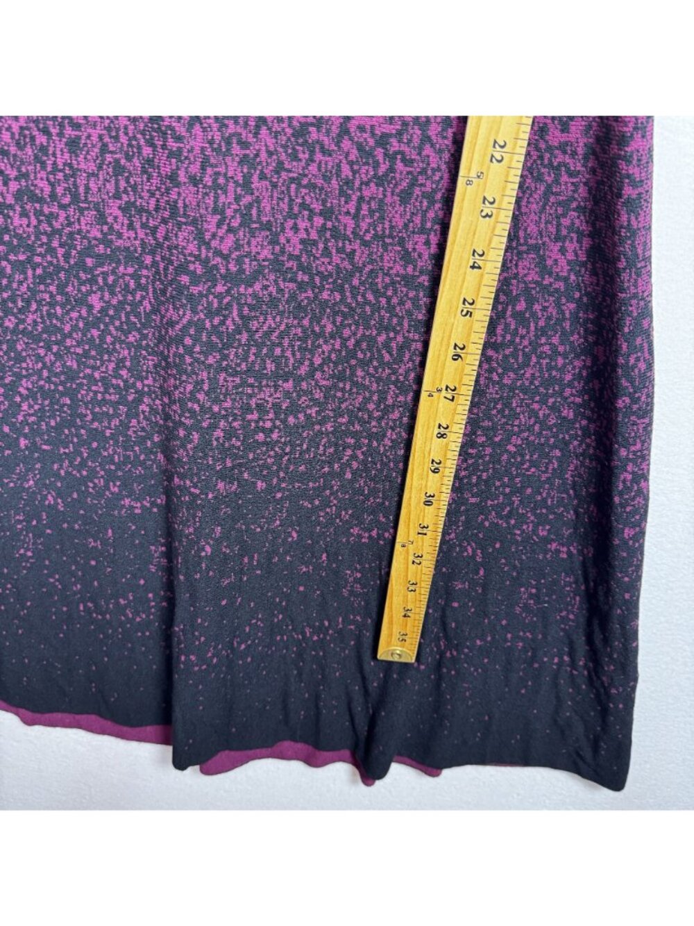 Ann Taylor Sleeveless Ombré Knit Fit & Flare Dress Maroon & Black Size M - Picture 10 of 10
